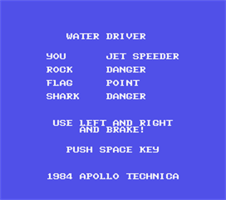 3D Water-Driver - Screenshot - Game Title Image