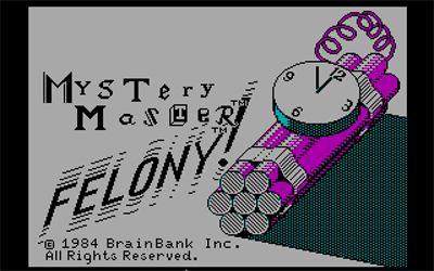 Felony! - Screenshot - Game Title Image