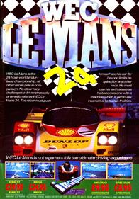 WEC Le Mans - Advertisement Flyer - Front Image