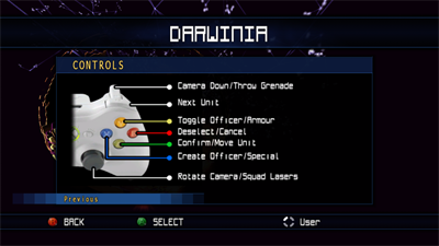 Darwinia+ - Arcade - Controls Information Image