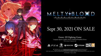 Melty Blood: Type Lumina - Advertisement Flyer - Front Image