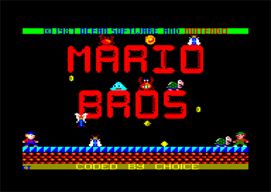 Mario Bros  - Screenshot - Game Title Image