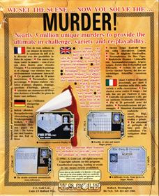 Murder! - Box - Back Image