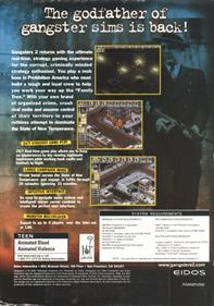 Gangsters 2: The Mobster Sim - Box - Back Image