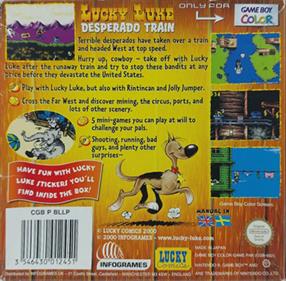 Lucky Luke: Desperado Train - Box - Back Image