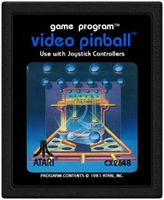 Video Pinball - Cart - Front Image