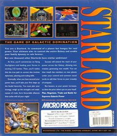 Starlord - Box - Back Image