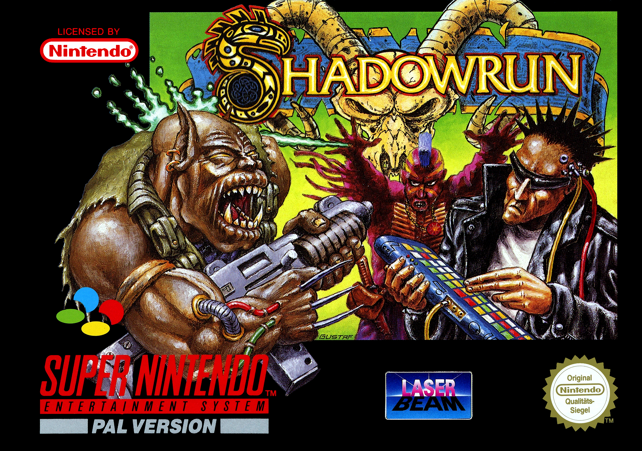 LOT:1094 Shadowrun boxed SNES game (PAL)