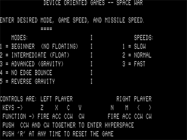 Space War!! - Screenshot - Game Title Image