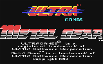 Metal Gear - Screenshot - Game Title Image