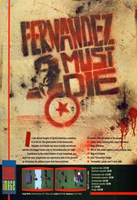 Fernandez Must Die - Advertisement Flyer - Front Image