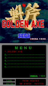 Golden Axe (Mega-Tech) - Screenshot - Game Title Image