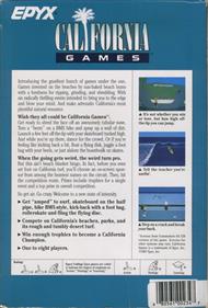 California Games - Box - Back Image