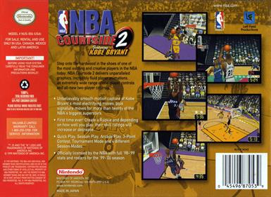 NBA Courtside 2 featuring Kobe Bryant - Box - Back Image