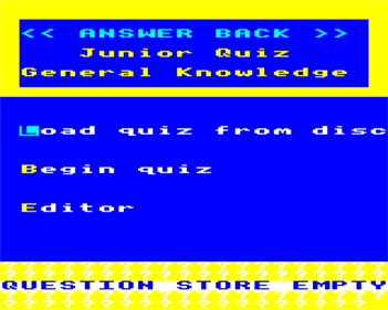Answer Back: Junior Quiz: General Knowledge - Screenshot - Game Title Image