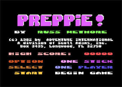 Preppie! - Screenshot - Game Title Image