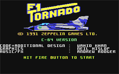 F1 Tornado - Screenshot - Game Title Image
