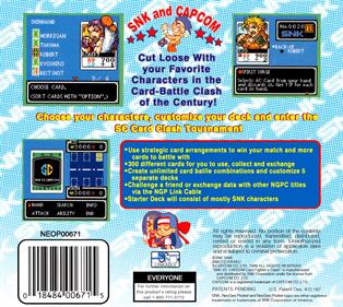 SNK vs. Capcom: Card Fighters' Clash: SNK Cardfighter's Version - Box - Back Image
