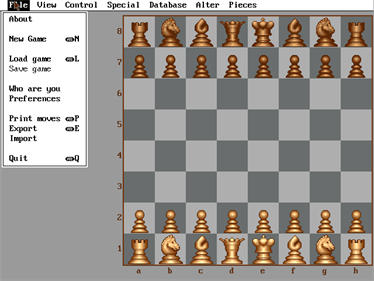 The Complete Chess System - Screenshot - Game Select Image