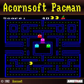 Acornsoft Pacman - Fanart - Box - Front Image