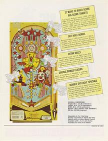 Big Show (1974) - Advertisement Flyer - Back Image