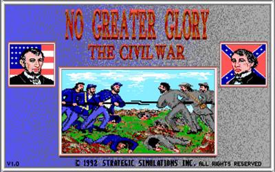 No Greater Glory: The American Civil War - Screenshot - Game Title Image