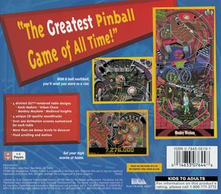 Extreme Pinball - Box - Back Image