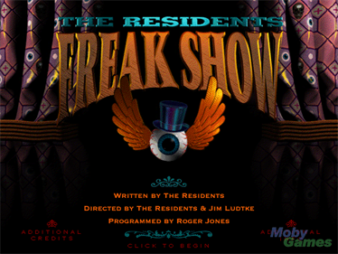 The Residents: Freak Show - Screenshot - Game Title Image