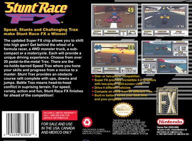Stunt Race FX - Box - Back Image