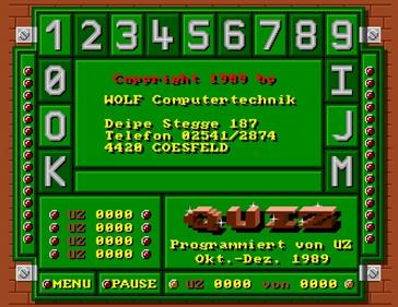 Quiz (Wolf Computertechnik) - Screenshot - Game Title Image