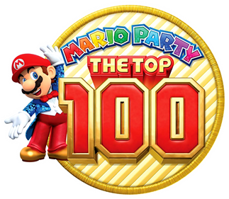 Mario Party: The Top 100 - Clear Logo Image