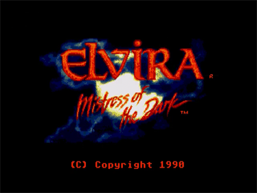 Elvira: The Fantasy Adventure - Screenshot - Game Title Image