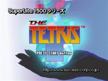 SuperLite 1500 Series: The Tetris - Screenshot - Game Title Image