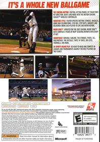 Major League Baseball 2K7 - Box - Back Image