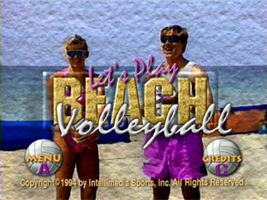 ESPN Let's Play Beach Volleyball - Screenshot - Game Title Image