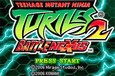 Teenage Mutant Ninja Turtles: Double Pack - Screenshot - Game Title Image