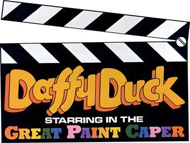 Daffy Duck Starring in The Great Paint Caper - Clear Logo Image