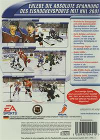 NHL 2001 - Box - Back Image