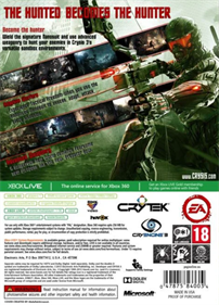 Crysis 3 - Box - Back Image