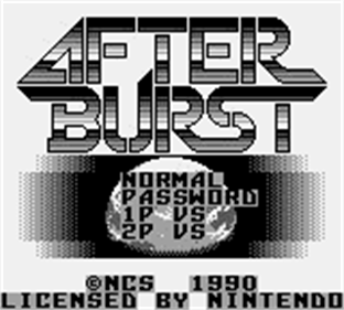 After Burst - Screenshot - Game Title Image