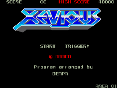 Super Xevious - Screenshot - Game Title Image