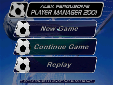 Alex Ferguson's Player Manager 2001 - Screenshot - Game Title Image