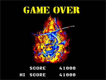 Thunder Blade - Screenshot - Game Over Image