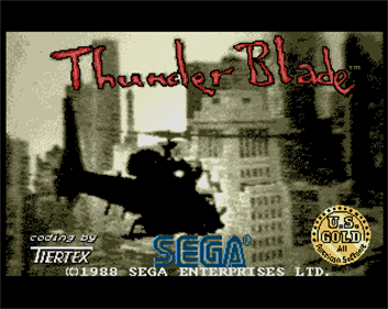 Thunder Blade - Screenshot - Game Title Image