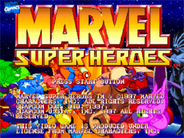 Marvel Super Heroes - Screenshot - Game Title Image