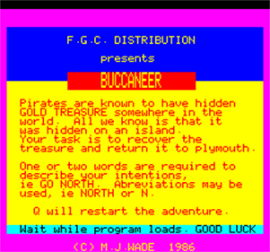 Buccaneer - Screenshot - Game Title Image