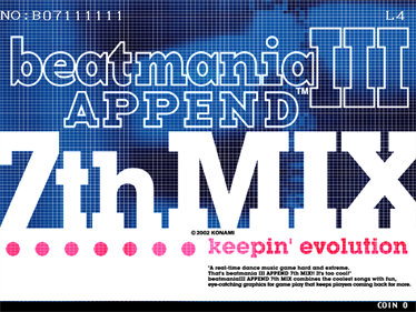 beatmania III: Append 7th Mix - Clear Logo Image