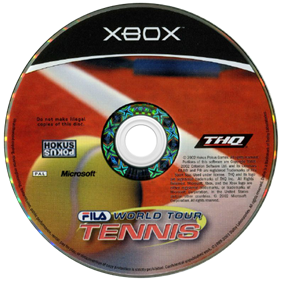 FILA World Tour Tennis - Disc Image