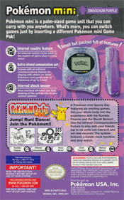 Pokémon Party Mini - Box - Back Image
