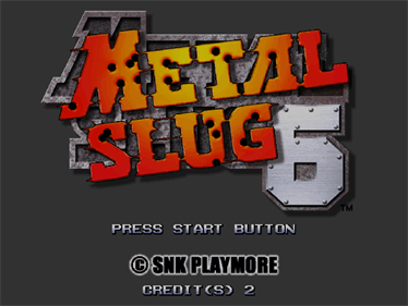 Metal Slug 6 - Screenshot - Game Title Image